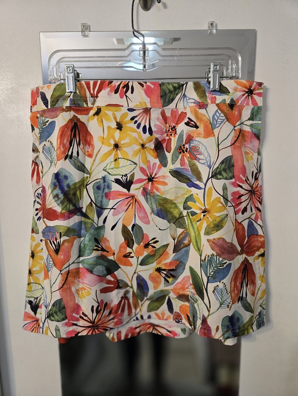 Ripskirt Hawaii Wildflower Watercolor Wrap Skirt (Length 2)